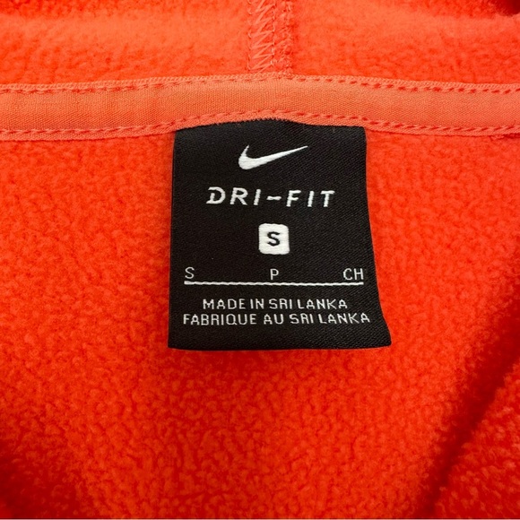 Nike Dri-Fit Women’s Small Hoodie Coral Pink & Purple with Pocket Athleisure - Picture 3 of 5